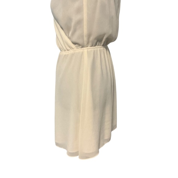 Guess Women's Ivory Ruffle Cap Sleeve Babydoll Party Dress Holiday Dress XS - Picture 4 of 11